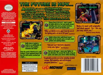 Bio F.R.E.A.K.S. (USA) box cover back